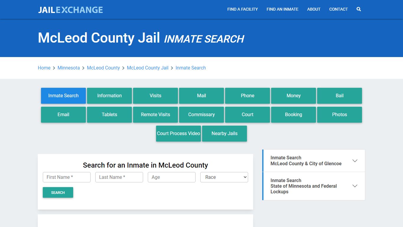 McLeod County Jail, MN Inmate Search: Roster & Mugshots